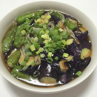 めんつゆで簡単！夏野菜の揚げ浸し